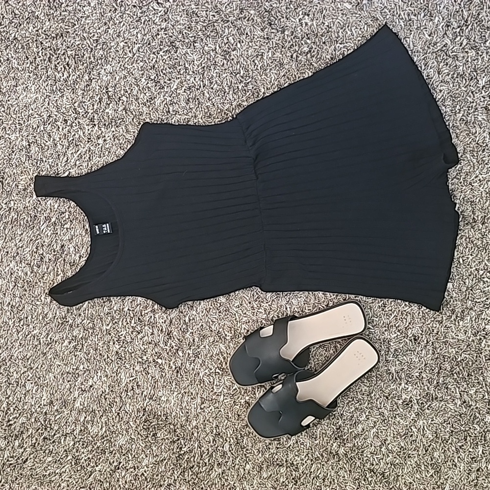 Shein elastic waist tank top/short romper